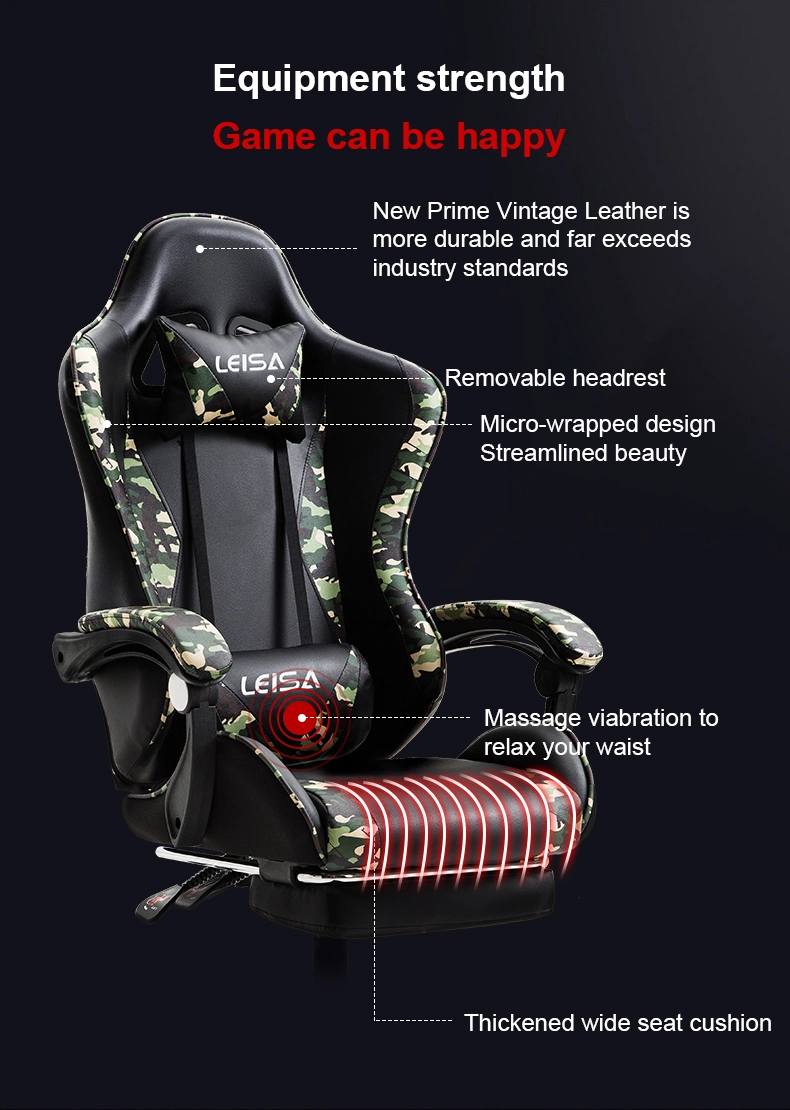 Massage Gaming Chair Ergonomic Office Computer Chair