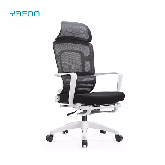 Mobilier de bureau en Chine Design moderne dossier haut directeur tournant patron ergonomique en cuir noir pivotant ordinateur exécutif chaise de bureau de jeu réglable