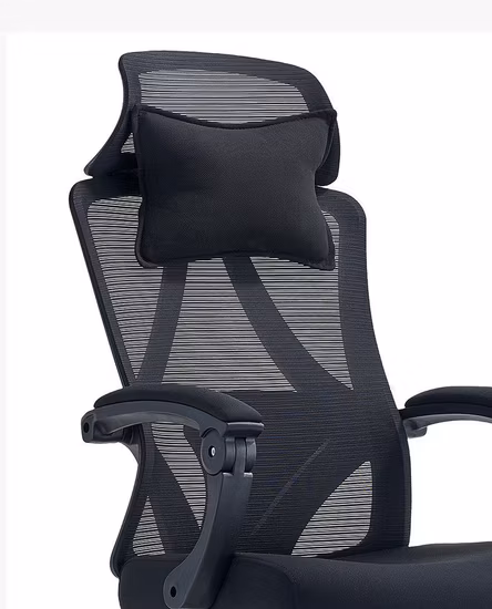 Chaise inclinable en maille ergonomique avec repose-pieds Meilleure chaise en maille de bureau