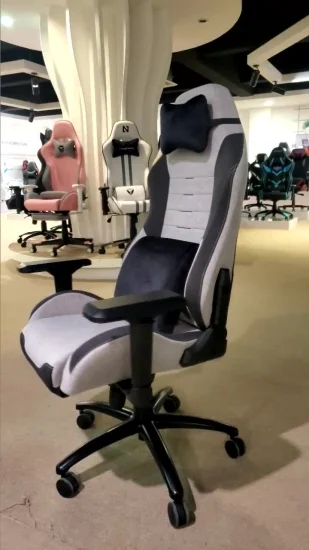 Fabricant de chaise de jeu OEM en tissu gris Yuhang Chaise de jeu haut de gamme