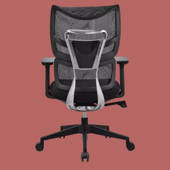 Chaise de bureau de travail inclinable d'ordinateur de pivot de personnel de maille bon marché avec l'appui-tête